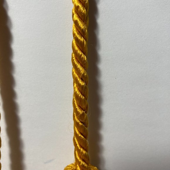 Bullion Gold Drapery Curtain Chair Tie Back 108 Spread Rope 5" Tassel Set of 4 - Picture 3 of 14